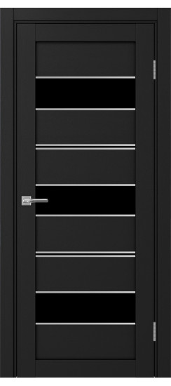 Межкомнатная дверь Турин_526АППmax.122 молдинг алюм.хром.40  Антрацит