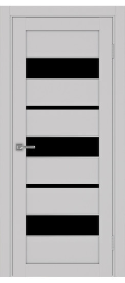 Межкомнатная дверь Турин_526АПС.122 молдинг алюм.хром.40  Пепельный