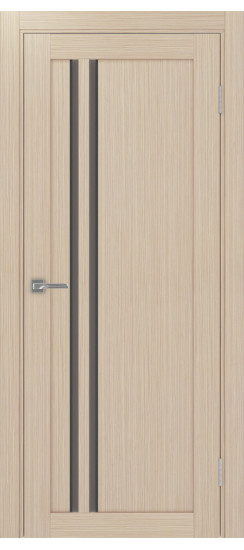 Межкомнатная дверь Турин_525АПС.121 молдинг алюм.чёрн.60  Дуб беленый FL