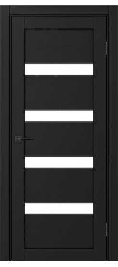 Межкомнатная дверь Турин_505AПC.12 молдинг алюм.чёрн.30  Антрацит