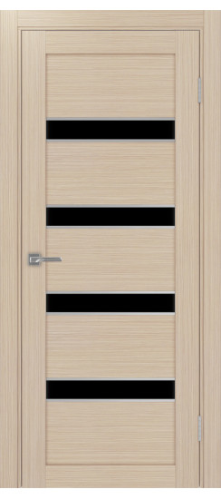 Межкомнатная дверь Турин_505AПC.12 молдинг алюм.хром.30  Дуб беленый FL