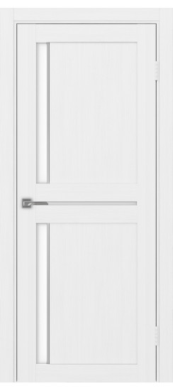 Межкомнатная дверь Турин_523АПП.221 молдинг алюм.хром.60  Белый лёд