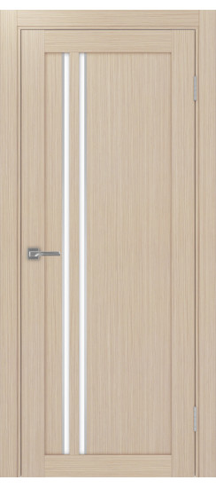 Межкомнатная дверь Турин_525АПС.121 молдинг алюм.хром.60  Дуб беленый FL