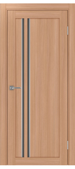 Межкомнатная дверь Турин_525АПС.121 молдинг алюм.хром.60  Ясень тёмный