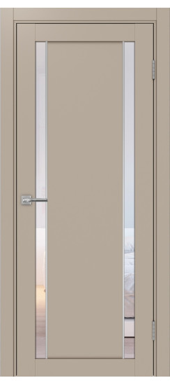 Межкомнатная дверь Турин_522АПС.212 молдинг алюм.хром.60  Мокко