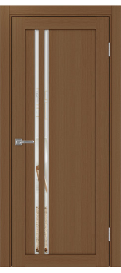 Межкомнатная дверь Турин_525АПС.121 молдинг алюм.хром.60  Орех NL