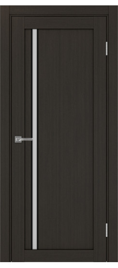 Межкомнатная дверь Турин_527АПС.121 молдинг алюм.чёрн.35  Венге FL