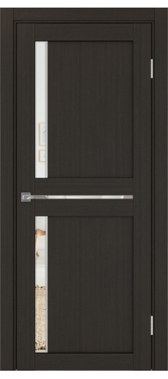 Межкомнатная дверь Турин_523АПП.221 молдинг алюм.хром.60  Венге FL