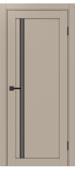 Межкомнатная дверь Турин_527АПС.121 молдинг алюм.чёрн.35  Мокко