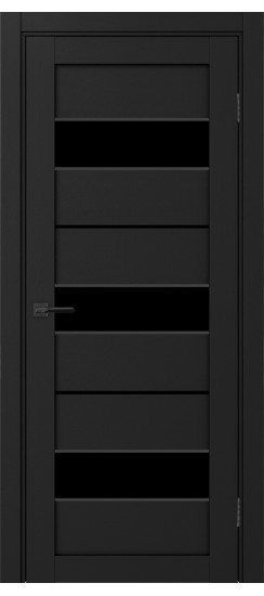 Межкомнатная дверь Турин_526АПС.122 молдинг алюм.чёрн.40  Антрацит