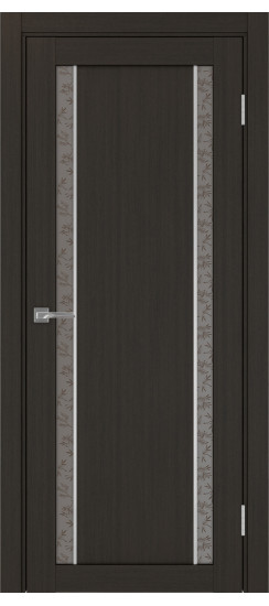 Межкомнатная дверь Турин_522АПС.212 молдинг алюм.хром.60  Венге FL