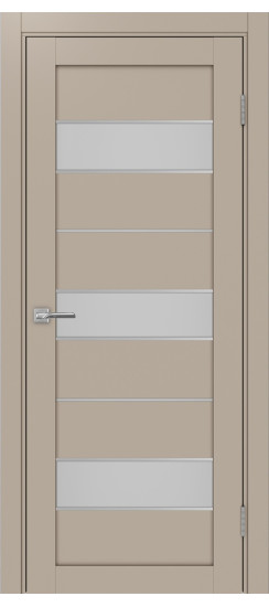 Межкомнатная дверь Турин_526АПС.122 молдинг алюм.хром.40  Мокко