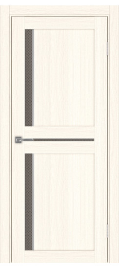 Межкомнатная дверь Турин_523АПС.221 молдинг алюм.хром.60  Ясень светлый