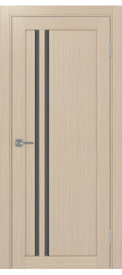 Межкомнатная дверь Турин_525АПС.121 молдинг алюм.чёрн.60  Дуб беленый FL