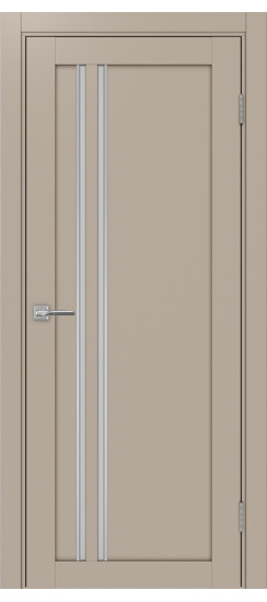 Межкомнатная дверь Турин_525АПС.121 молдинг алюм.хром.60  Мокко