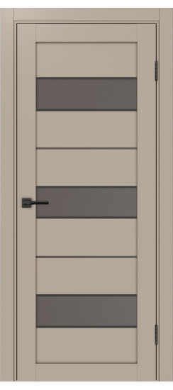 Межкомнатная дверь Турин_526АПС.122 молдинг алюм.чёрн.40  Мокко