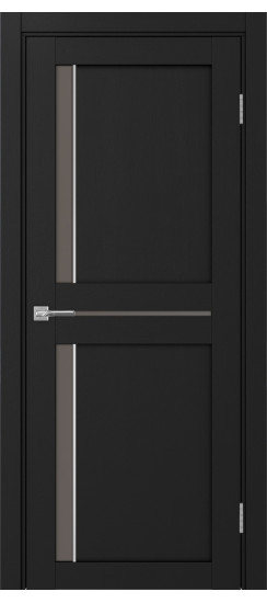 Межкомнатная дверь Турин_523АПС.221 молдинг алюм.хром.60  Антрацит