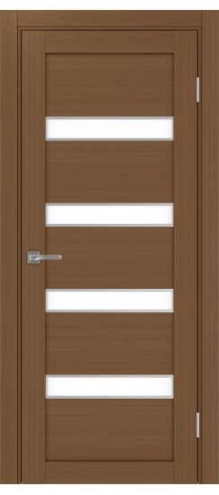 Межкомнатная дверь Турин_505AПC.12 молдинг алюм.хром.30  Орех NL