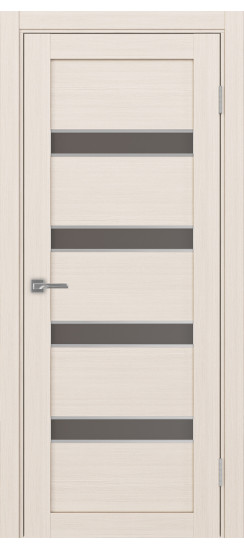 Межкомнатная дверь Турин_505AПC.12 молдинг алюм.хром.30  Ясень перламутровый