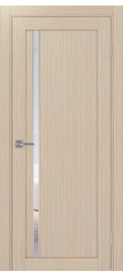 Межкомнатная дверь Турин_527АПС.121 молдинг алюм.хром.35  Дуб беленый FL