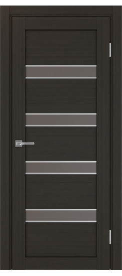 Межкомнатная дверь Турин_505AПC.12 молдинг алюм.хром.30  Венге FL