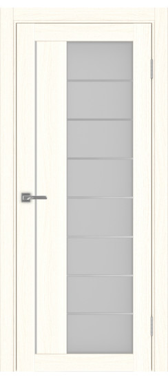 Межкомнатная дверь Турин_524АСС.22 молдинг алюм.хром.60  Ясень светлый