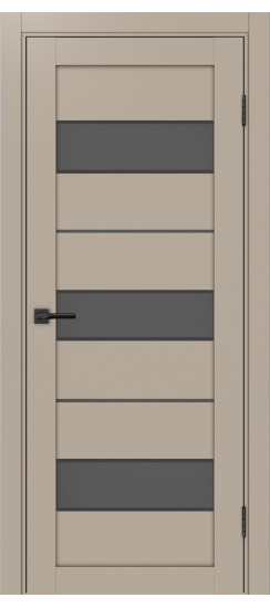 Межкомнатная дверь Турин_526АПС.122 молдинг алюм.чёрн.40  Мокко