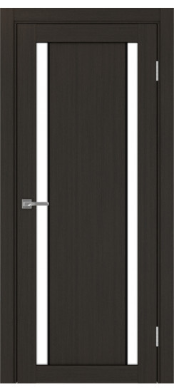 Межкомнатная дверь Турин_522AПП.212 молдинг алюм.чёрн.60  Венге FL