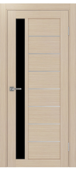 Межкомнатная дверь Турин_554АПП.21 молдинг алюм.хром.60  Дуб беленый FL
