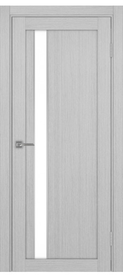 Межкомнатная дверь Турин_528AПП.121 молдинг алюм.хром.60  Дуб серый FL