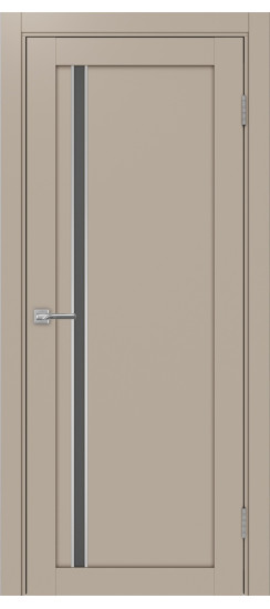 Межкомнатная дверь Турин_527АПС.121 молдинг алюм.хром.35  Мокко