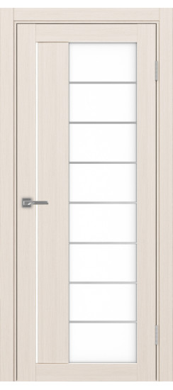 Межкомнатная дверь Турин_524АСС.22 молдинг алюм.хром.60  Ясень перламутровый