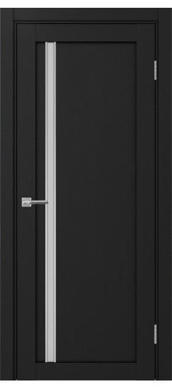 Межкомнатная дверь Турин_527АПС.121 молдинг алюм.хром.35  Антрацит