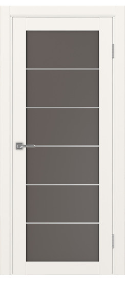 Межкомнатная дверь Турин_501АСС.2 молдинг алюм.хром.30  Бежевый