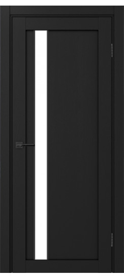 Межкомнатная дверь Турин_528AПП.121 молдинг алюм.чёрн.60  Антрацит