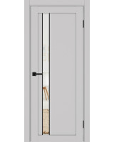 Турин_528AПП.121 молдинг алюм.чёрн. ЭКО-шпон Пепельный