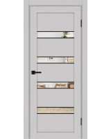 Турин_505AПC.12 молдинг алюм.чёрн. ЭКО-шпон Пепельный