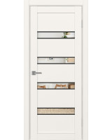 Турин_505AПC.12 молдинг алюм.чёрн. ЭКО-шпон Бежевый