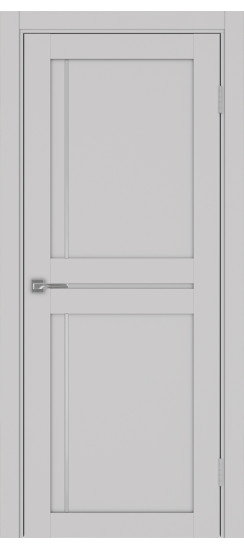 Межкомнатная дверь Турин_523АПП.111 молдинг алюм.хром.60  Пепельный