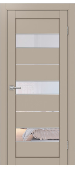 Межкомнатная дверь Турин_526АПС.122 молдинг алюм.хром.40  Мокко