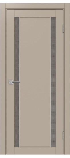 Межкомнатная дверь Турин_522АПС.212 молдинг алюм.хром.60  Мокко