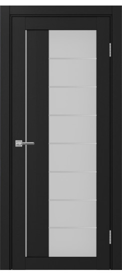 Межкомнатная дверь Турин_524АСС.22 молдинг алюм.хром.60  Антрацит