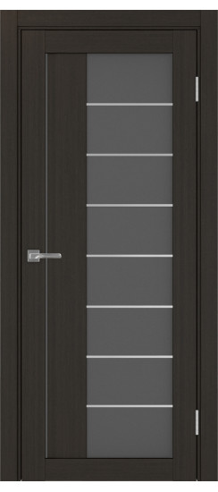 Межкомнатная дверь Турин_524АСС.22 молдинг алюм.хром.60  Венге FL