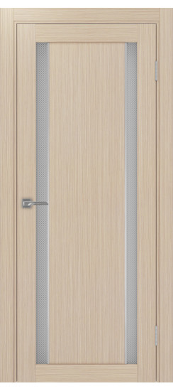 Межкомнатная дверь Турин_522АПС.212 молдинг алюм.хром.60  Дуб беленый FL