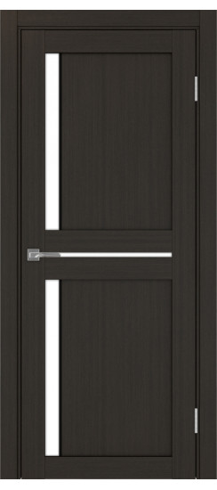Межкомнатная дверь Турин_523АПП.221 молдинг алюм.чёрн.60  Венге FL