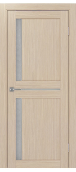 Межкомнатная дверь Турин_523АПС.221 молдинг алюм.хром.60  Дуб беленый FL