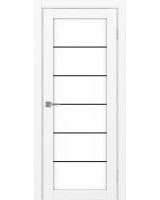 Турин_501АСС.2 молдинг алюм.чёрн. ЭКО-шпон Белый снежный