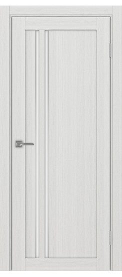 Межкомнатная дверь Турин_525АПС.121 молдинг алюм.хром.60  Ясень серебристый