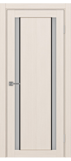 Межкомнатная дверь Турин_522АПС.212 молдинг алюм.чёрн.60  Ясень перламутровый