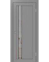 Турин_525АПС.121 молдинг алюм.чёрн. ЭКО-шпон Серый